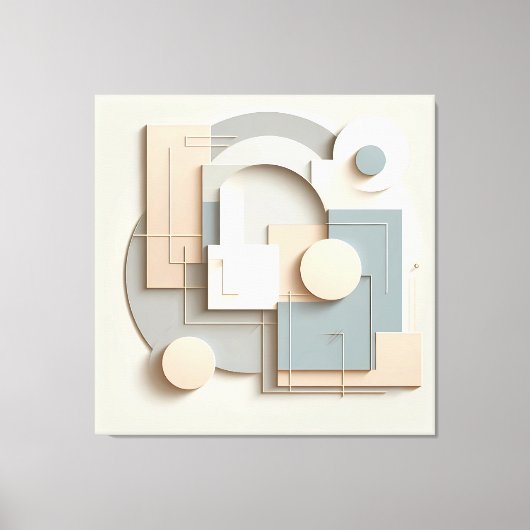 Soft Dimensional Arcs Leinwanddruck (Vorderseite)