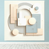 Soft Dimensional Arcs Leinwanddruck (Insitu (Holzboden))