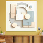 Soft Dimensional Arcs Leinwanddruck (Insitu (Wohnzimmer))