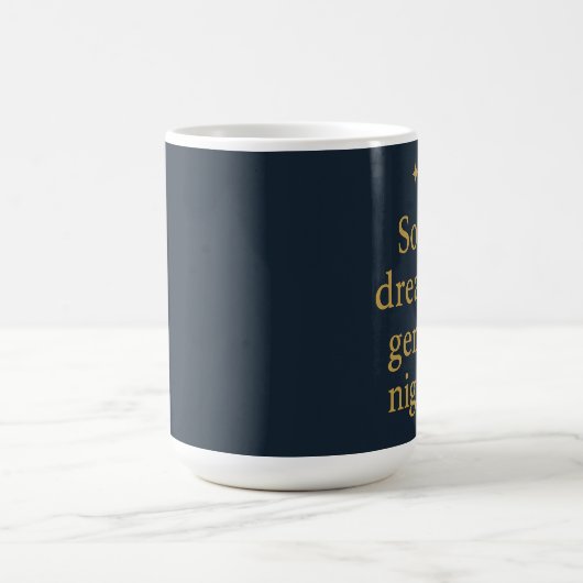 Soft Dreams, Gentle Nights – Minimalist Night Kaffeetasse (Mittel)