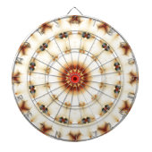 Soft Dreamy Cream Floral Muster Dartscheibe (vorne)