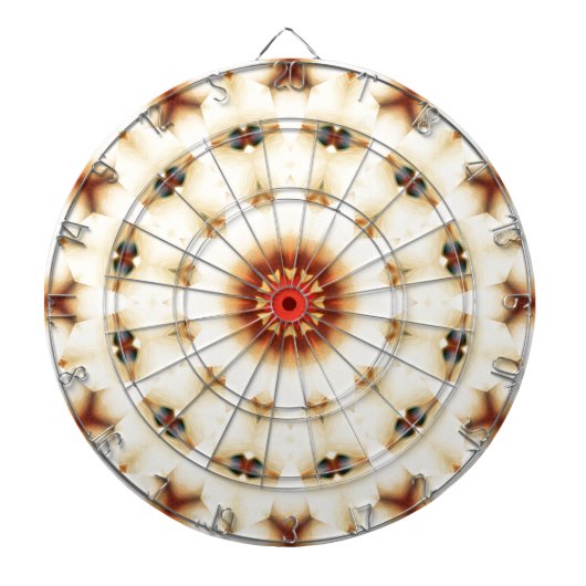 Soft Dreamy Cream Floral Muster Dartscheibe (vorne)