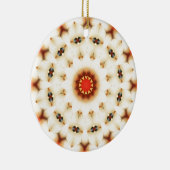 Soft Dreamy Cream Floral Muster Keramik Ornament (Rechts)