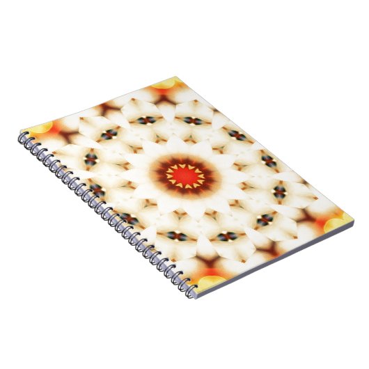 Soft Dreamy Cream Floral Muster Notizblock (Rechte Seite)