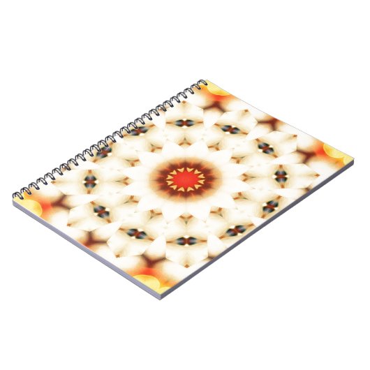 Soft Dreamy Cream Floral Muster Notizblock (Linke Seite)