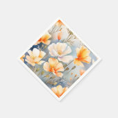 Soft Dreamy Hintergrund mit Mohnblumen-Blume Serviette (Ecke)