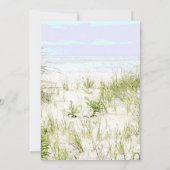 *~* Soft Dune Beach Grass FotoWedding Einladung (Rückseite)