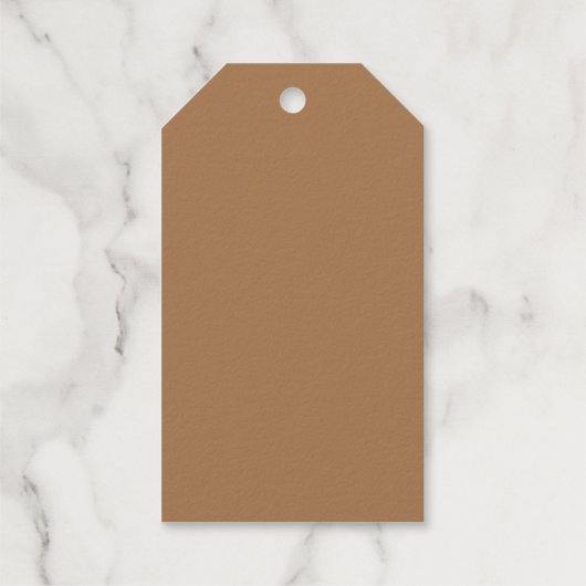 Soft Dusty Rose Rosa Hintergrund - Hochzeit Geschenkanhänger (Rückseite)