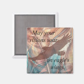 Soft Eagle und Feather Magnet (Vorderseite/Rückseite)