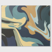 Soft Earthy Swirls in Calm Tones Geschenkpapier (Flach)