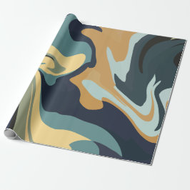 Soft Earthy Swirls in Calm Tones Geschenkpapier