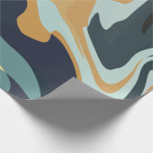 Soft Earthy Swirls in Calm Tones Geschenkpapier (Ecke)