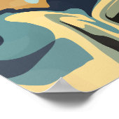 Soft Earthy Wirbel in ruhigen Tones Poster (Ecke)