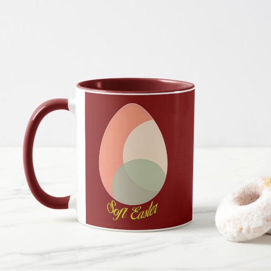 Soft Easter – Pastel Egg Illustration - caneca Tasse (Mit Donut)