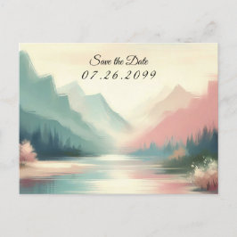 Soft Echoes of the Mountains Ankündigungspostkarte