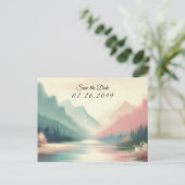 Soft Echoes of the Mountains Ankündigungspostkarte (Stehend Vorderseite)