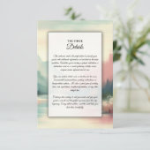 Soft Echoes of the Mountains Begleitkarte (Stehend Vorderseite)