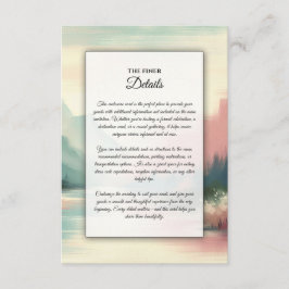 Soft Echoes of the Mountains Begleitkarte