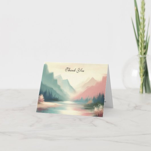 Soft Echoes of the Mountains Dankeskarte (Vorderseite)