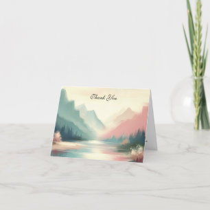 Soft Echoes of the Mountains Dankeskarte