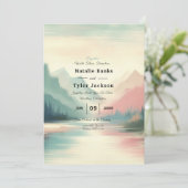 Soft Echoes of the Mountains Einladung (Stehend Vorderseite)