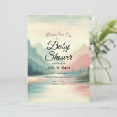 Soft Echoes of the Mountains Einladung (Stehend Vorderseite)