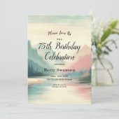 Soft Echoes of the Mountains Einladung (Stehend Vorderseite)