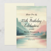 Soft Echoes of the Mountains Einladung (Vorne/Hinten)