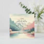 Soft Echoes of the Mountains Einladung (Stehend Vorderseite)