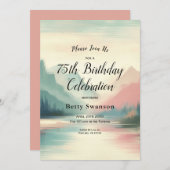 Soft Echoes of the Mountains Einladung (Vorne/Hinten)