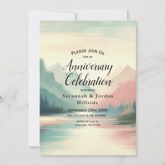 Soft Echoes of the Mountains Einladung (Vorderseite)