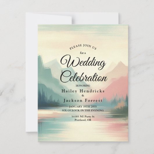 Soft Echoes of the Mountains Einladung (Vorderseite)