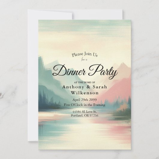 Soft Echoes of the Mountains Einladung (Vorderseite)