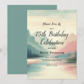 Soft Echoes of the Mountains Einladung (Vorne/Hinten)