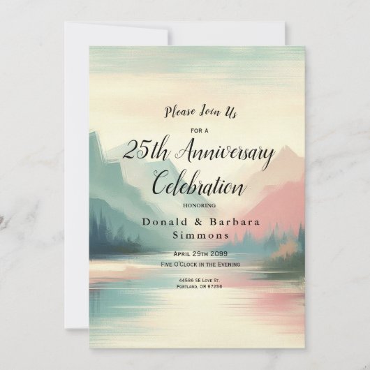 Soft Echoes of the Mountains Einladung (Vorderseite)