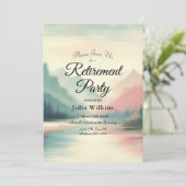 Soft Echoes of the Mountains Einladung (Stehend Vorderseite)