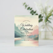 Soft Echoes of the Mountains Einladung (Stehend Vorderseite)