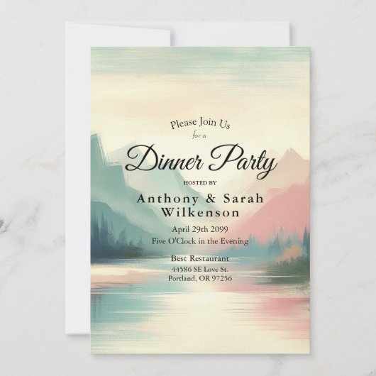 Soft Echoes of the Mountains Einladung (Vorderseite)