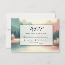 Soft Echoes of the Mountains RSVP Karte