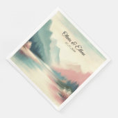 Soft Echoes of the Mountains Serviette (Ecke)