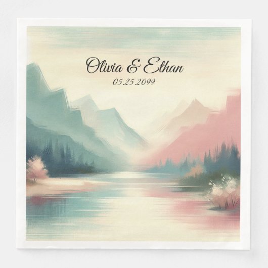 Soft Echoes of the Mountains Serviette (Vorderseite)