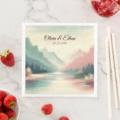 Soft Echoes of the Mountains Serviette (Beispiel)