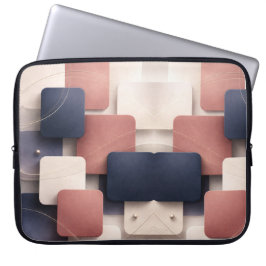 Soft edged-cubes with metallic accents AI art  Laptopschutzhülle