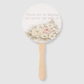 Soft Editorial Botanical Wedding Fächer (Rückseite)