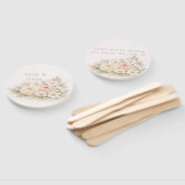 Soft Editorial Botanical Wedding Fächer (Non-assembled)