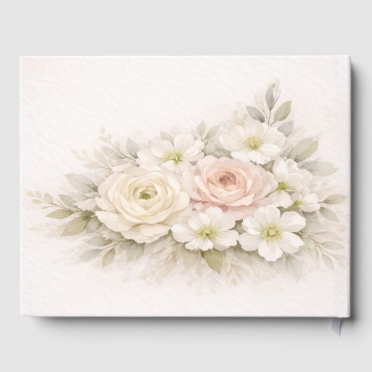 Soft Editorial Botanical Wedding Gästebuch (Rückseite)