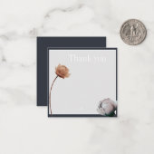 Soft einfache minimale Blüte Mitteilungskarte (Vorderseite/Rückseite Beispiel)