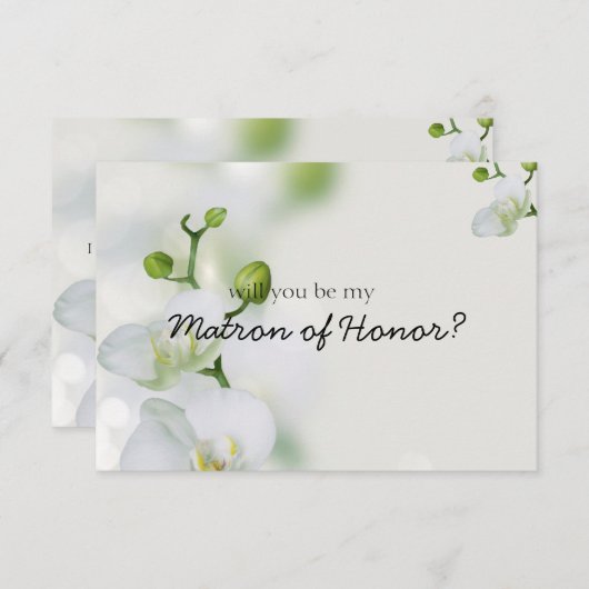 Soft Elegant Orchid wirst du meine Ehrenmatrone se (Vorne/Hinten)