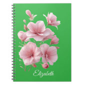 Soft Elegant Pink Floral Personalized Notizblock (Vorderseite)