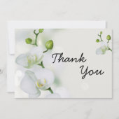 Soft Elegante Orchid Dankeskarte (Vorderseite)